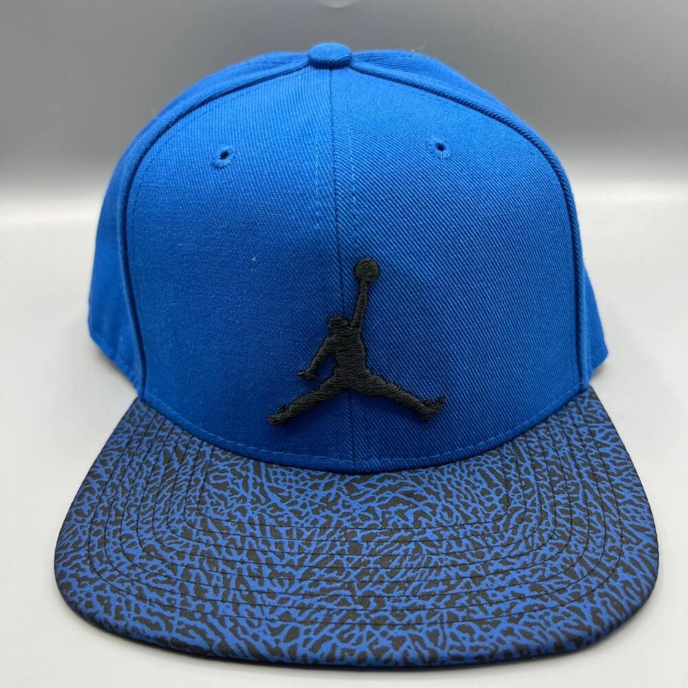 Air Jordan Hat Men Blue Cement Elephant Jumpman Snap Back Cap